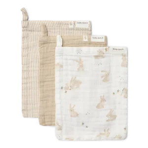 Little Dutch Washandjes Set Baby Bunny | Wit