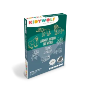 Kidywolf Navulling Voor Kidydraw-Mini Tablet | Dieren Over De Hele Wereld - Oceanen & Piraten