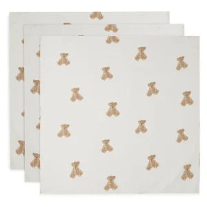 Jollein Hydrofiele Multidoek Small 70x70cm 3-Pack | Teddy Bear