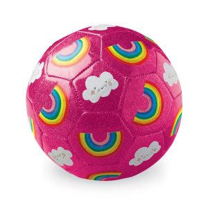 Crocodile Creek Glitter Soccer Ball Maat 3 | Regenboog