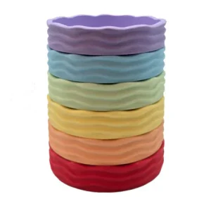 Grennn Wave Bakjes 6 stuks | Pastel Set