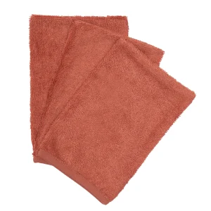 * Timboo Set 3 Bamboo Washandjes | Apricot Blush