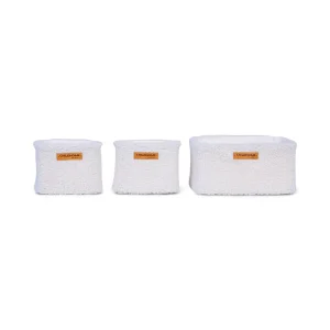 Childhome Set Van 3 Hangmandjes | Teddy Ecru