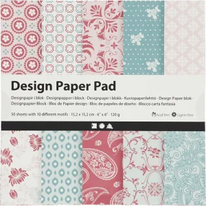 CC Design Paper Pad Vintage Rose Garden