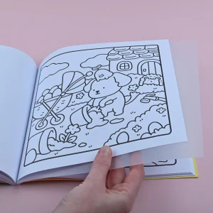 Inlegvel voor Cozy kleurboeken