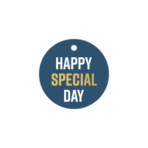 Rond cadeaulabel - Happy special day