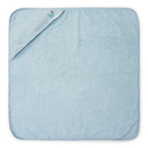 Little Dutch Badcape 100x100 | Pure Denim Blue