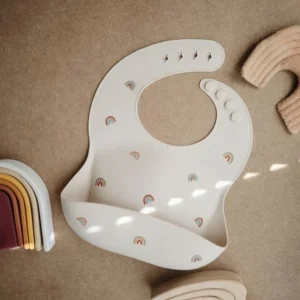 Mushie Bibs Siliconen Slab - Rainbow