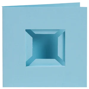 Pixelhobby Kaart met dubbele ril (set van 4)