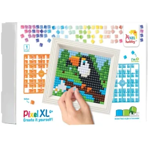 Pixelhobby XL Giftpack Toekan met lijst