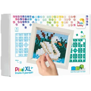 Pixelhobby XL Giftpack Zwaan met lijst