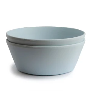 Mushie Set 2 Bowls Rond | Powder Blue