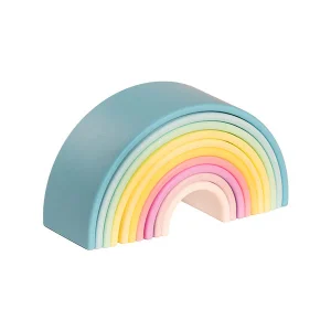 * Dëna Siliconen Speelset Set 10 I Regenboog Pastel