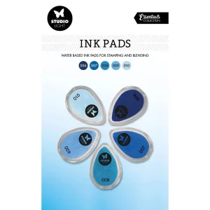Studio Light - Essentials Ink Pads Waterbased Shades Of Blue