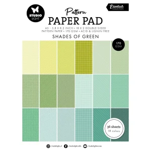 Studio Light - Essentials Pattern Paper Pad Shades Of Green