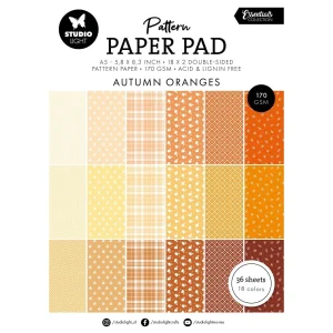 Studio Light - Essentials Pattern Paper Pad Shades of Oranje