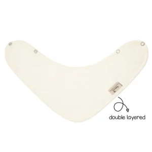 Timboo Bandana Slab Bamboe Kwijlsjaaltje Dubbele Laag | Daisy White